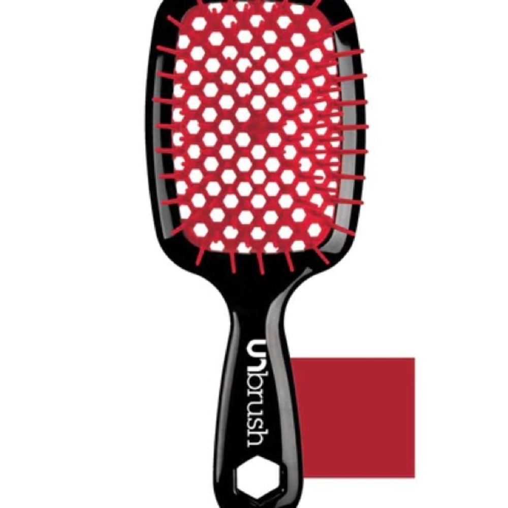 FHI HEAT Unbrush Wet & Dry Vented Detangling Hair Brush (Canyon Red) NIB
